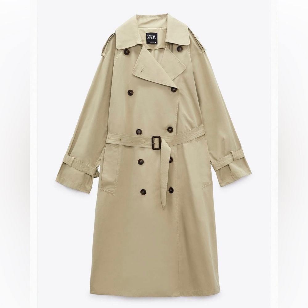 Zara Oversized Double Breasted Trench Coat